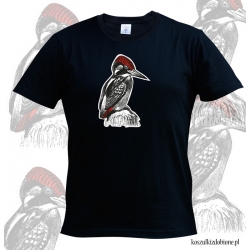 Koszulka z nadrukiem dzięcioł średni grafika