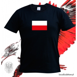 Koszulka z  flagą Polski nadruk