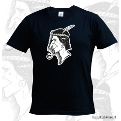 Koszulka z nadrukiem  Indianin z fajką grafika