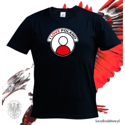 Koszulka z nadrukiem I Love Poland