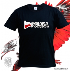 Koszulka z nadrukiem flaga POLSKA