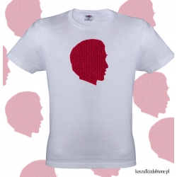 Koszulka głowa człowieka grafika